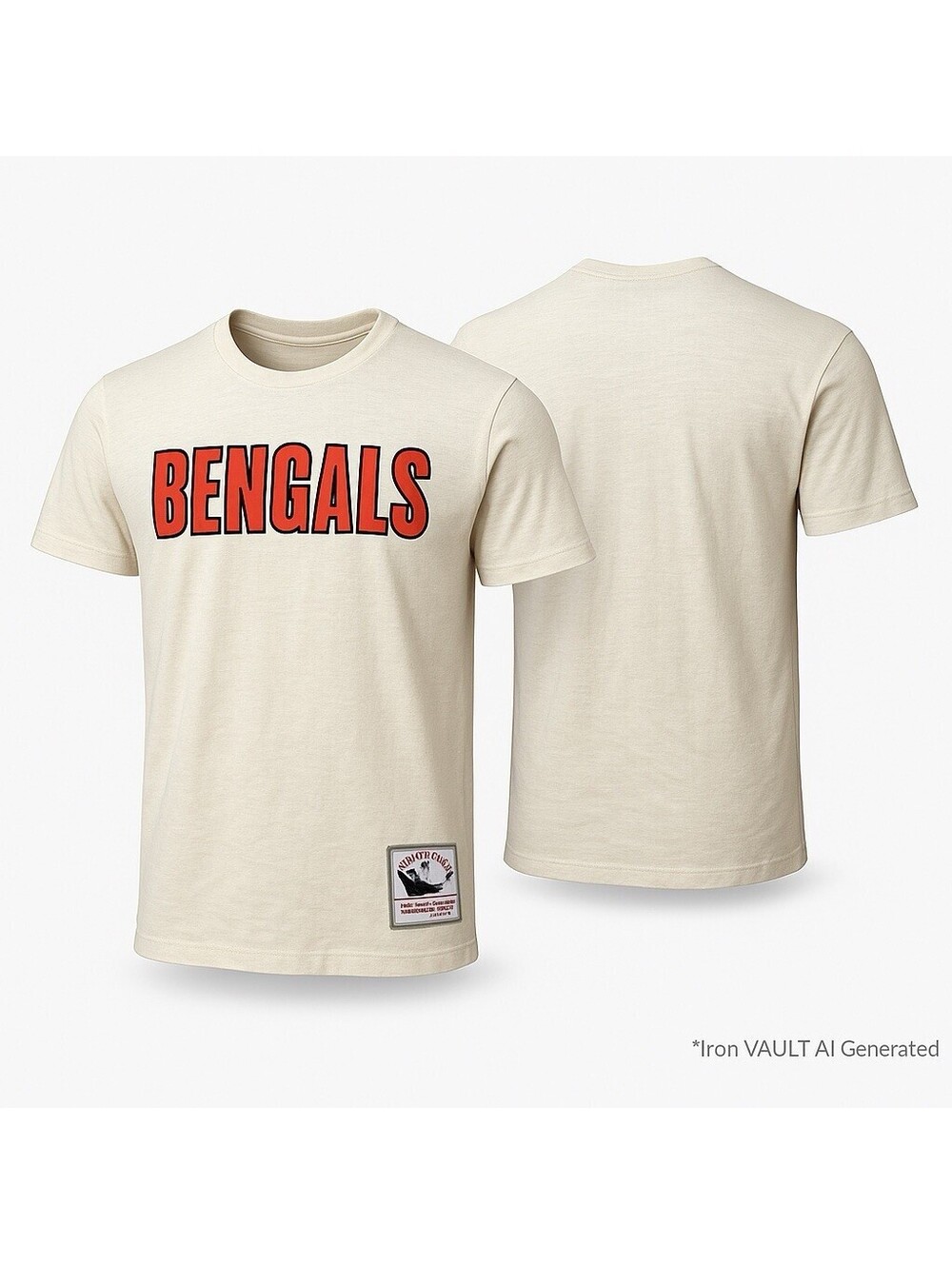 Cincinnati Bengals Mitchell & Ness Throwback T-Shirt 2XL NFL Vintage Style